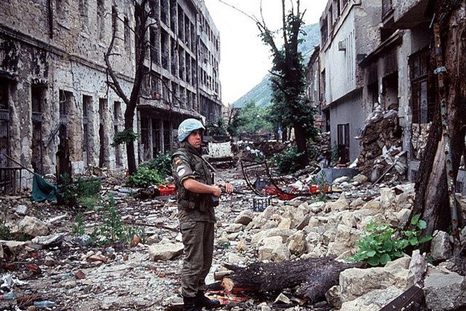 Break-up of Yugoslavia & The War in Mostar: Life Under Siege - Stop 1: The abandoned Yugoslav hangar and the idea of a hidden war