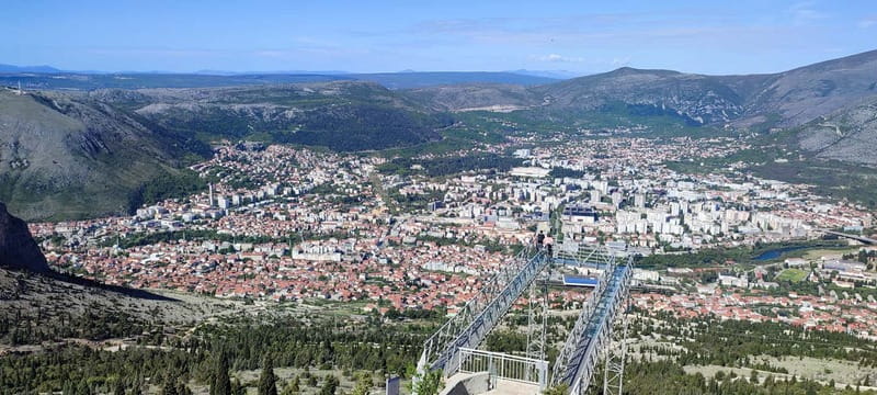 From Mostar: Blagaj, Počitelj & Kravice Waterfalls Day Tour - Mostar Panorama and the Fortica Skywalk: Start With Perspective