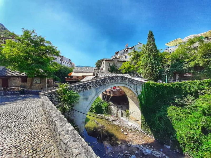 From Sarajevo: Mostar, Kravice Waterfalls and 4 Cities Tour - Mostar’s Old Bridge and Old Bazaar: the icon, then the human scale