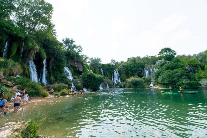 From Split To Sarajevo: Mostar, Blagaj & Kravica falls tour - Kravice Waterfalls: Where You Can Swim and Actually Feel the Place