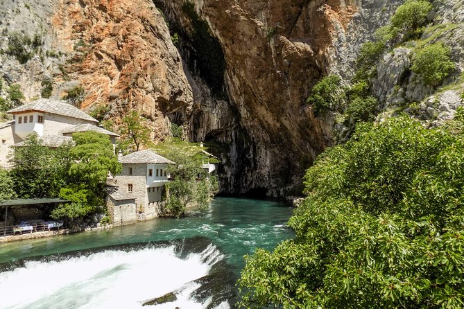 Herzegovina Tour from Sarajevo - Day Tour - Blagaj Tekija near the Buna source: cliffside spirituality by the water