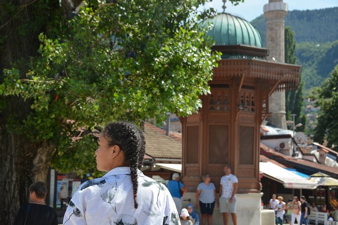 InstaSarajevo - Photography Walking Tour of Sarajevo - Stop 5: Gazi-Husrev Beg’s Bezistan, a covered bazaar built for stopping and looking up