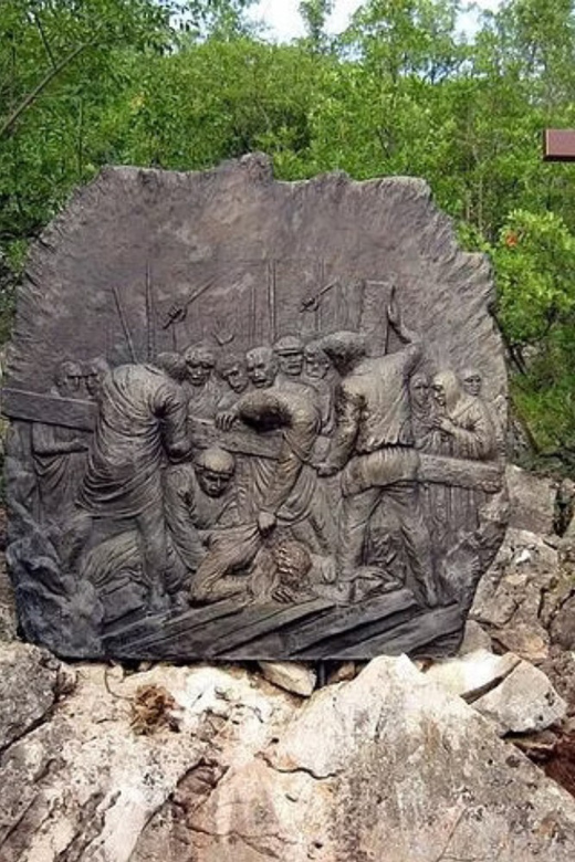 Medjugorje Group Tour from Dubrovnik - Food, cash, and souvenirs near the hill