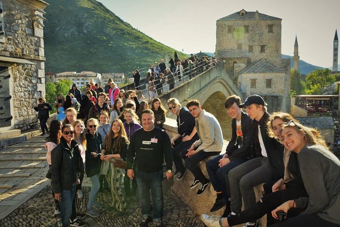 Mostar city Tour - Finding iHouse Travel, then heading straight to the Old Bridge