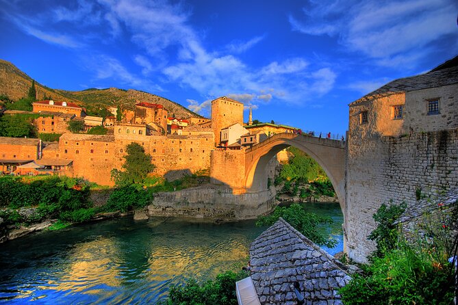 Mostar Old Town Walking Tour - Best Seller - Stari Most and the Old Bridge area: origins, destruction, and symbolic rebuilding
