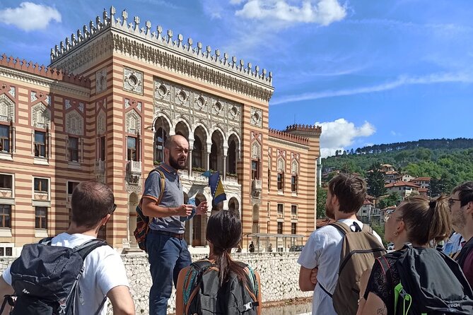 PROFESSIONAL SARAJEVO WALKING TOUR - With guide who guided STING! - A 6:15 pm Sarajevo route with Mak, from cathedral to Latin Bridge